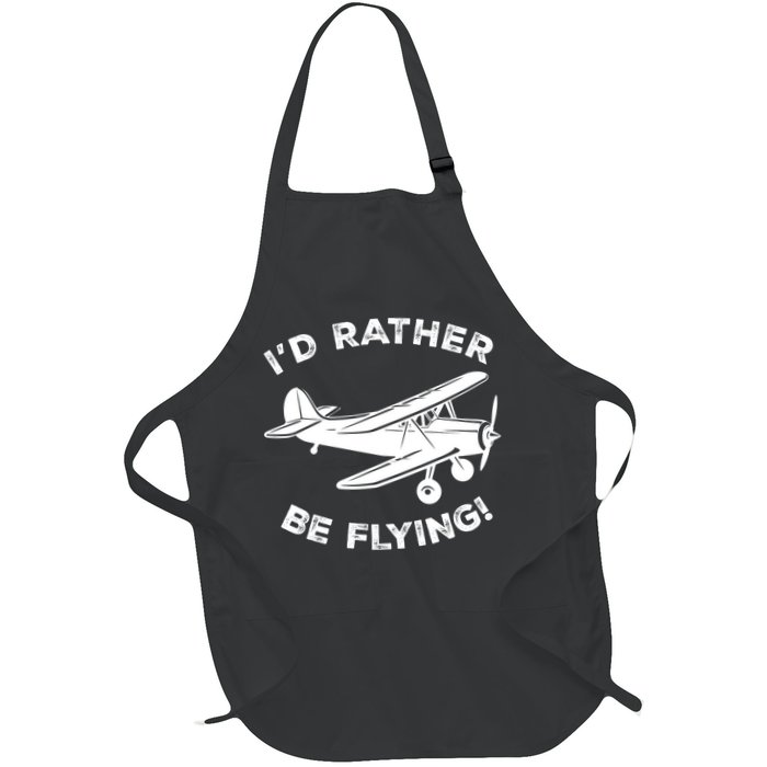 I'd Rather Be Flying Funny Pilot & Aviation Airplane Gift Apron