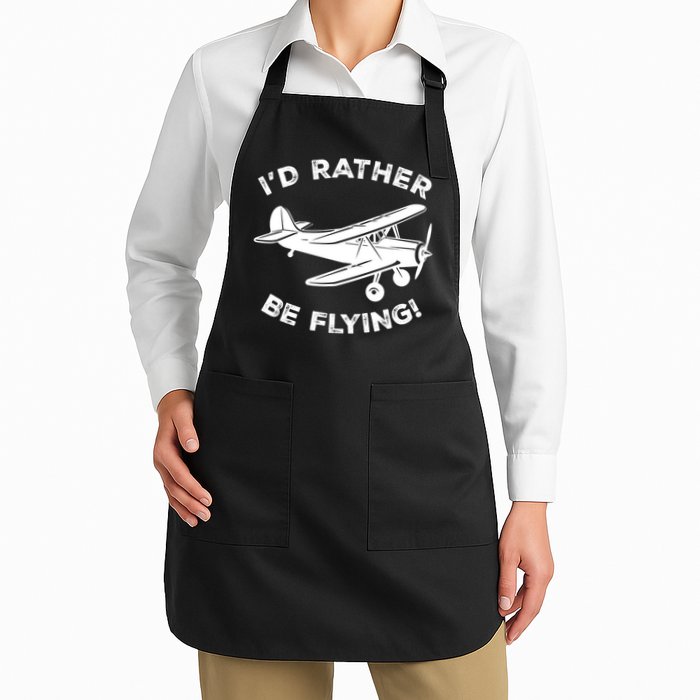 I'd Rather Be Flying Funny Pilot & Aviation Airplane Gift Apron