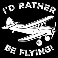 I'd Rather Be Flying Funny Pilot & Aviation Airplane Gift City Backpack