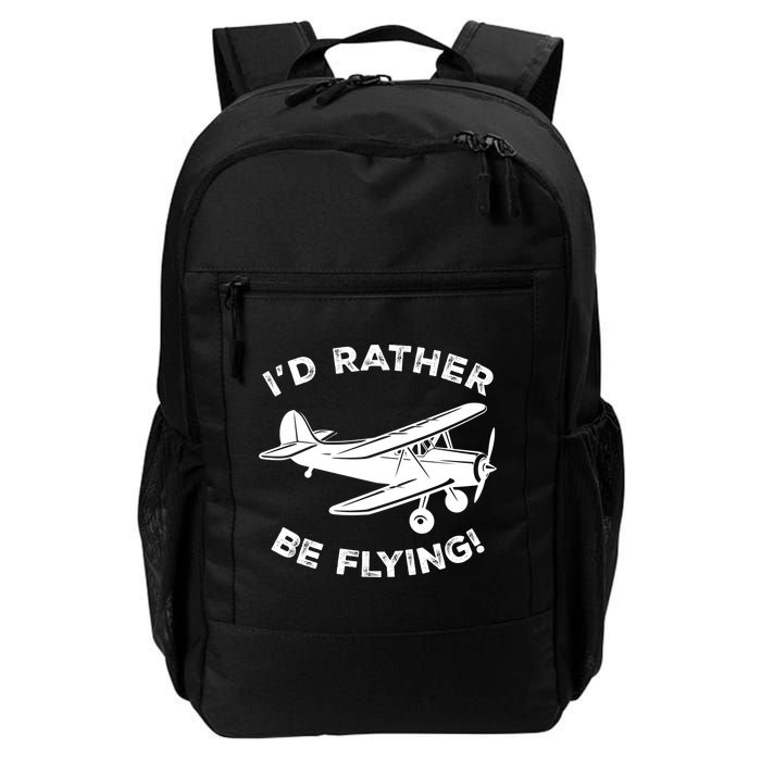 I'd Rather Be Flying Funny Pilot & Aviation Airplane Gift Backpack