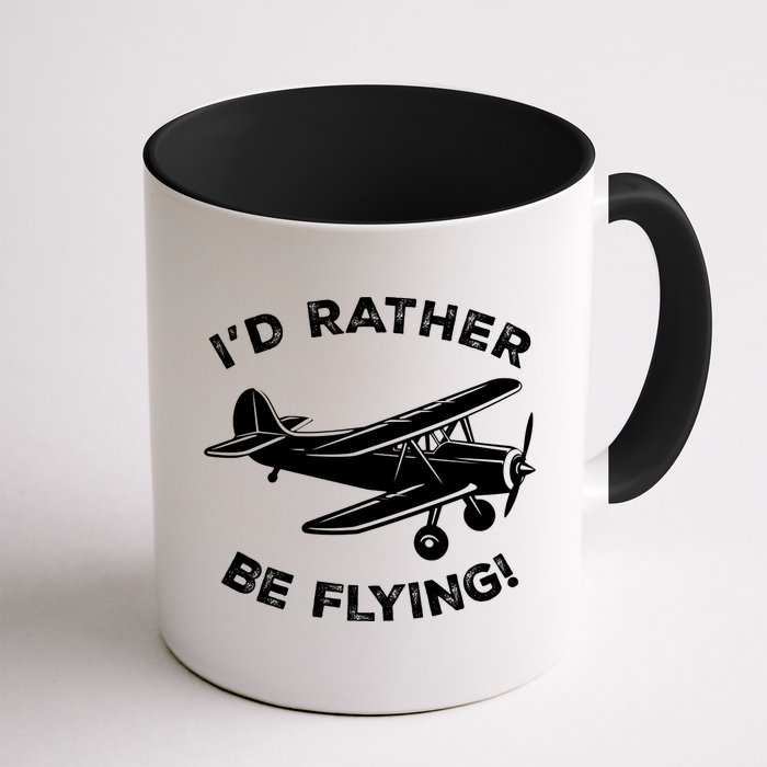 I'd Rather Be Flying Funny Pilot & Aviation Airplane Gift Mug