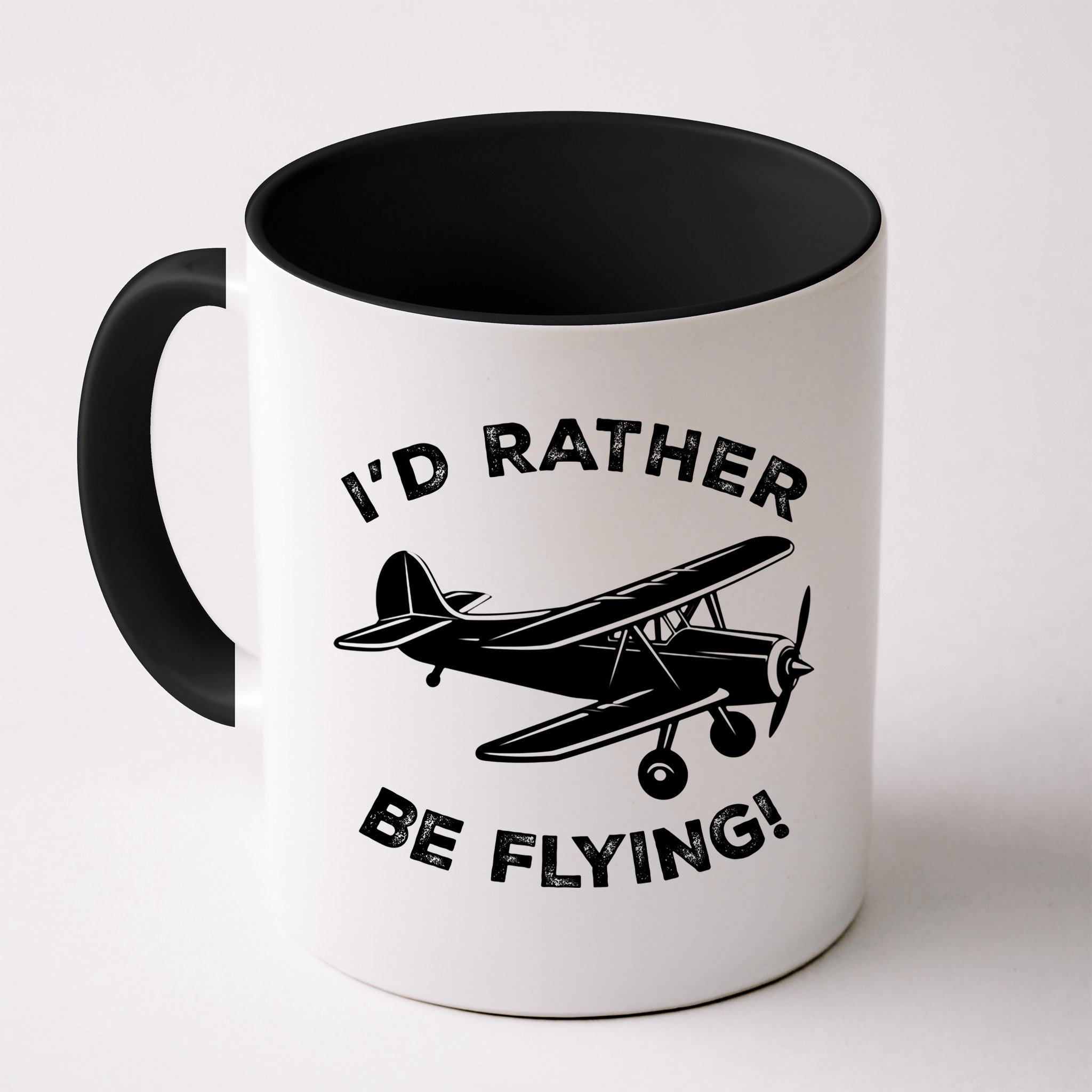 I'd Rather Be Flying Funny Pilot & Aviation Airplane Gift Mug