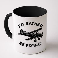 I'd Rather Be Flying Funny Pilot & Aviation Airplane Gift Mug