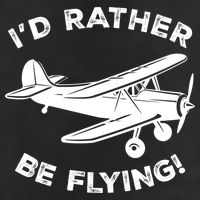 I'd Rather Be Flying Funny Pilot & Aviation Airplane Gift 11oz C Handle Ceramic Mug