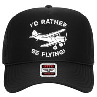 I'd Rather Be Flying Funny Pilot & Aviation Airplane Gift Hat