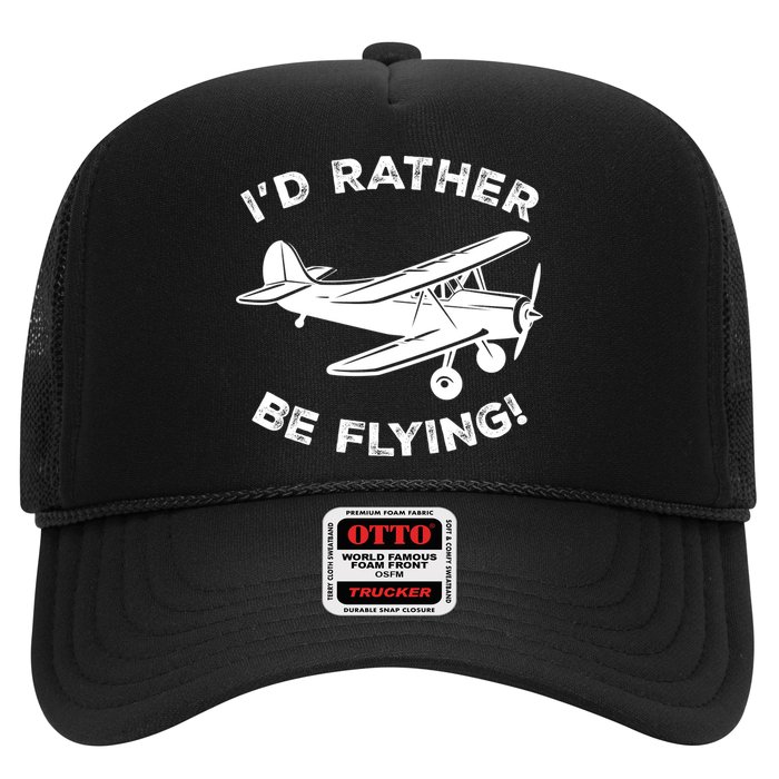 I'd Rather Be Flying Funny Pilot & Aviation Airplane Gift Hat