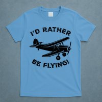 I'd Rather Be Flying Funny Pilot & Aviation Airplane Gift T-Shirt