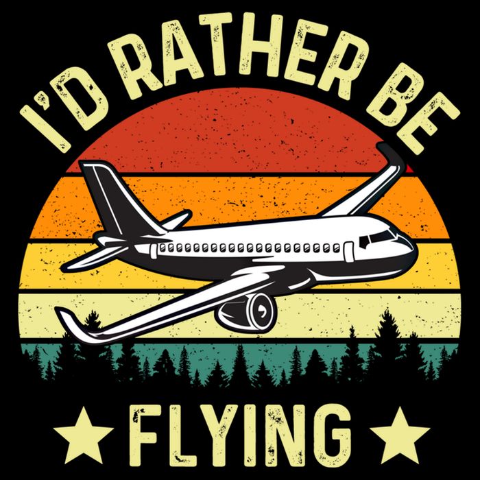 Id Rather Be Flying Funny Vintage Retro Airplane Pilot Gift Backpack