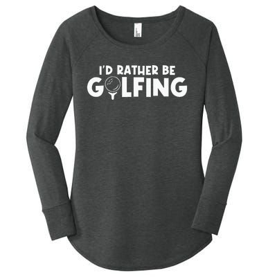 Id Rather Be Golfing Vintage Gift For Golf Lovers Golfers Women's Perfect Tri Tunic Long Sleeve Shirt