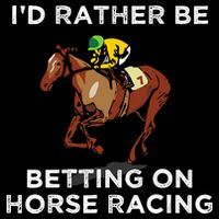 Id Rather Be Betting On Horses Horse Racing Betting Gift 16 in Basic Backpack