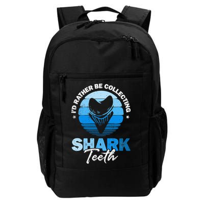 Id Rather Be Collecting Shark Teeth Fossil Tooth Hunter Daily Commute Backpack