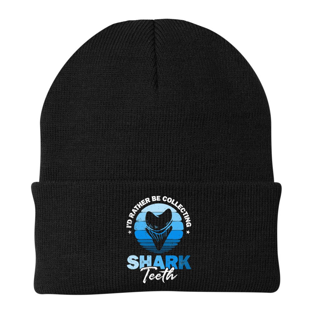 Id Rather Be Collecting Shark Teeth Fossil Tooth Hunter Beanie