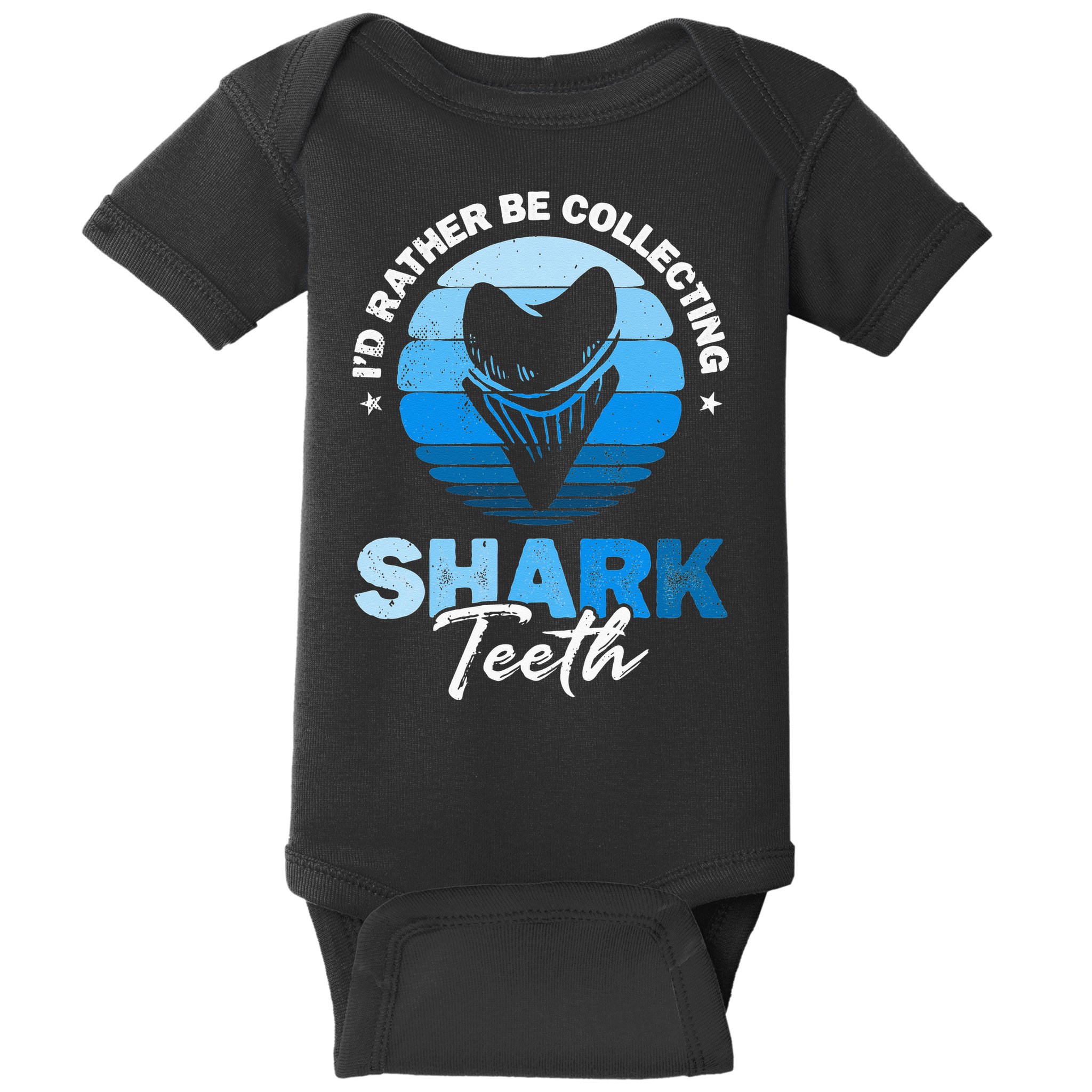 Id Rather Be Collecting Shark Teeth Fossil Tooth Hunter Baby Bodysuit