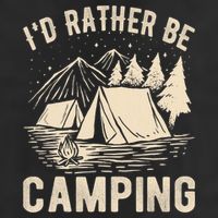 Id Rather Be Camping Funny Camping Lovers Cool Gifts Adult Drive Performance Visor