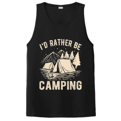 Id Rather Be Camping Funny Camping Lovers Cool Gifts PosiCharge Competitor Tank