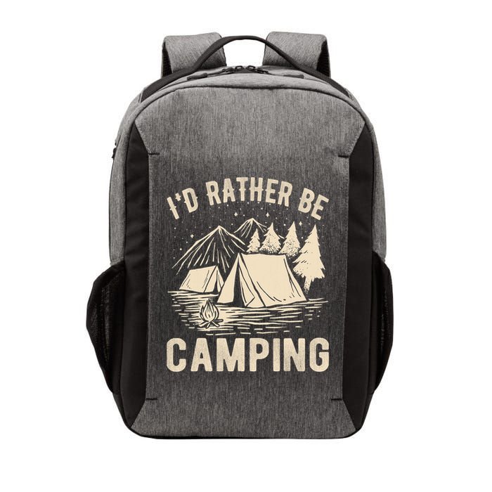 Id Rather Be Camping Funny Camping Lovers Cool Gifts Vector Backpack