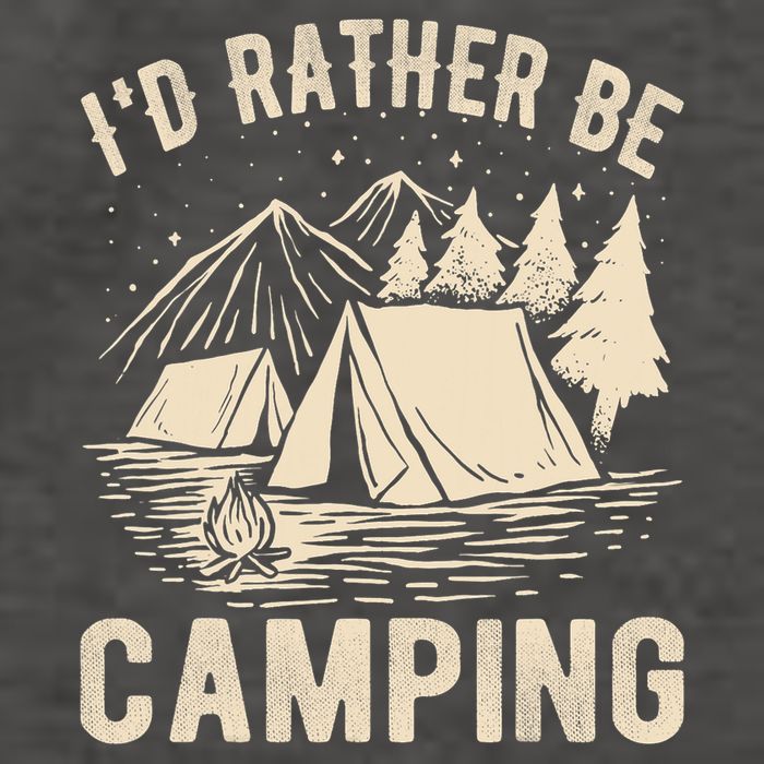 Id Rather Be Camping Funny Camping Lovers Cool Gifts Vector Backpack