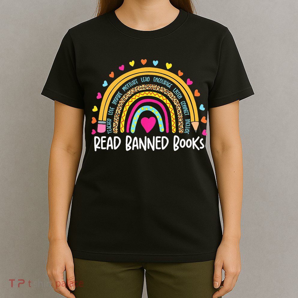 I Read Banned Books Rainbow Readers Reading Gift T-Shirt