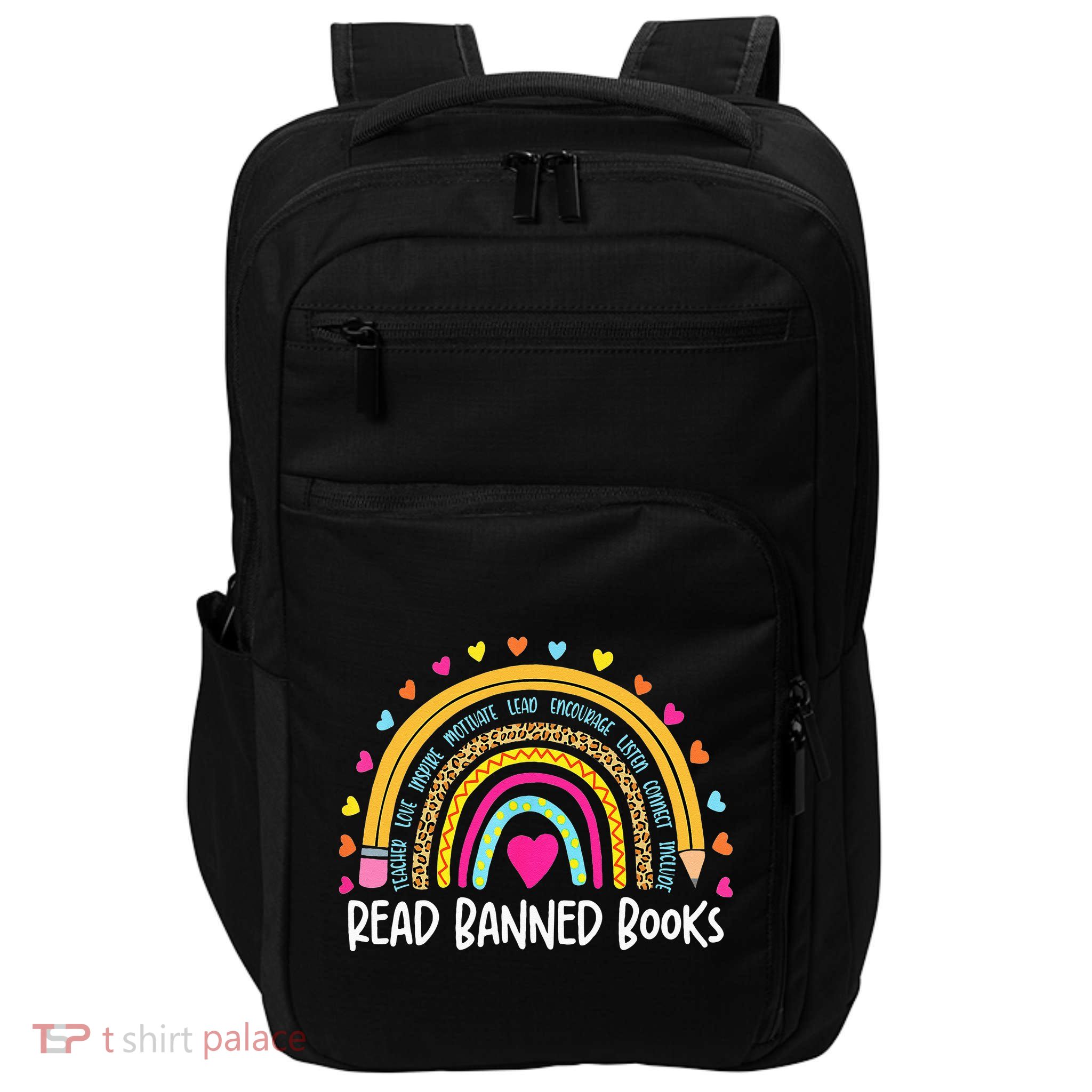 I Read Banned Books Rainbow Readers Reading Gift Impact Tech Backpack