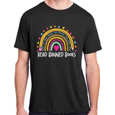 I Read Banned Books Rainbow Readers Reading Gift Adult ChromaSoft Performance T-Shirt