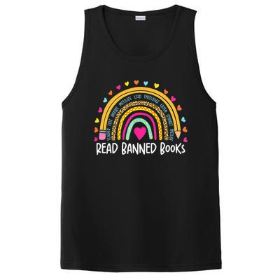 I Read Banned Books Rainbow Readers Reading Gift PosiCharge Competitor Tank