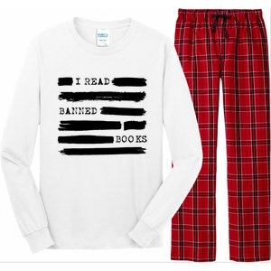 I Read Banned Books Banned Books Week Gift Librarian Teacher Long Sleeve Pajama Set