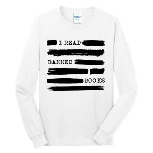 I Read Banned Books Banned Books Week Gift Librarian Teacher Tall Long Sleeve T-Shirt