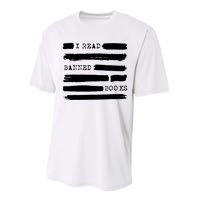 I Read Banned Books Banned Books Week Gift Librarian Teacher Performance Sprint T-Shirt