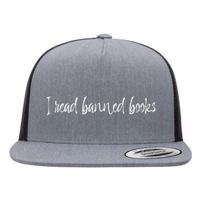 I Read Banned Books Flat Bill Trucker Hat