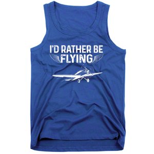 Id Rather Be Flying Legendary Funny Airplane Pilot Tee Gift Tank Top