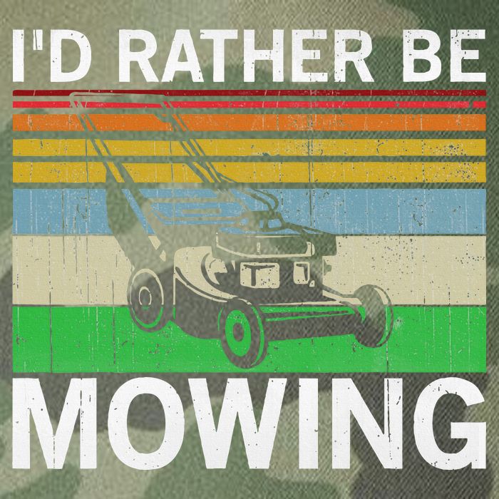 Id Rather Be Mowing Lawn Mowing Legacy Tie Dye Trucker Hat