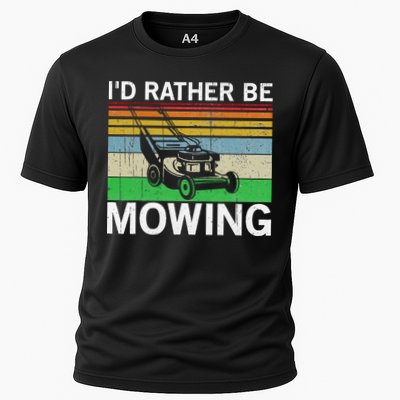Id Rather Be Mowing Lawn Mowing Performance Shirt