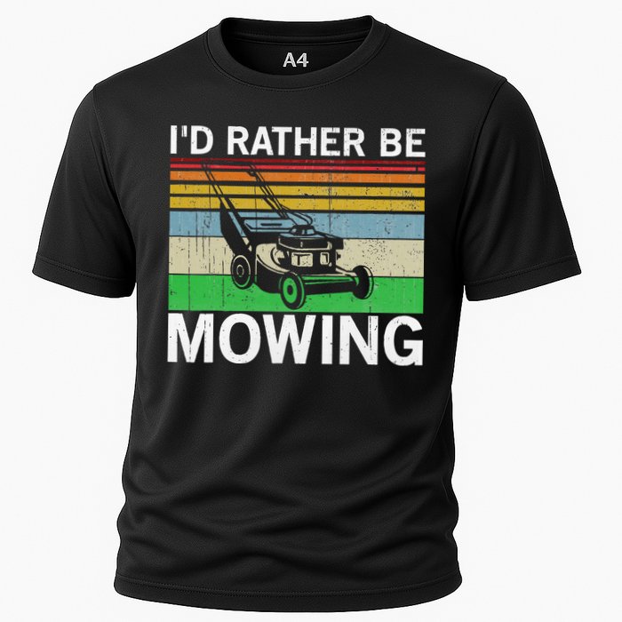 Id Rather Be Mowing Lawn Mowing Performance Shirt