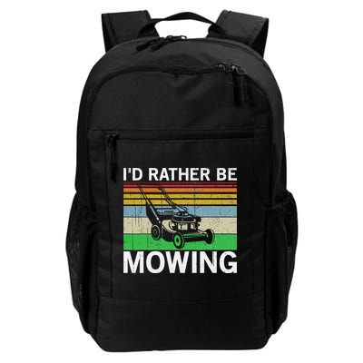 Id Rather Be Mowing Lawn Mowing Backpack