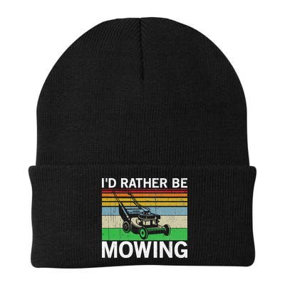 Id Rather Be Mowing Lawn Mowing Beanie