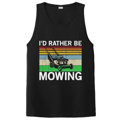 Id Rather Be Mowing Lawn Mowing PosiCharge Competitor Tank