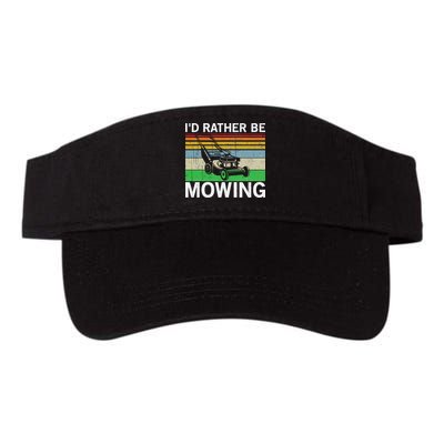 Id Rather Be Mowing Lawn Mowing Visor