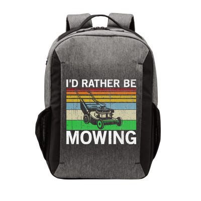 Id Rather Be Mowing Lawn Mowing Vector Backpack