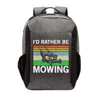 Id Rather Be Mowing Lawn Mowing Vector Backpack