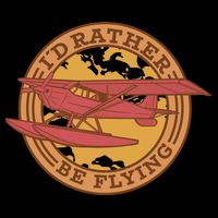 I'd Rather Be Flying Flexfit Unipanel Trucker Cap