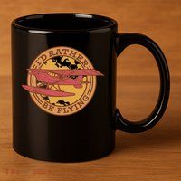 I'd Rather Be Flying 11oz C Handle Ceramic Mug