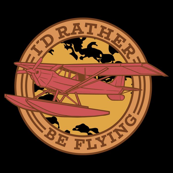 I'd Rather Be Flying Cropped Pullover Crew