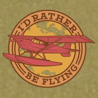 I'd Rather Be Flying Garment-Dyed Women's Muscle Tee