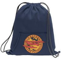 I'd Rather Be Flying Sweatshirt Cinch Pack Bag