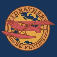 I'd Rather Be Flying 7-Panel Snapback Hat