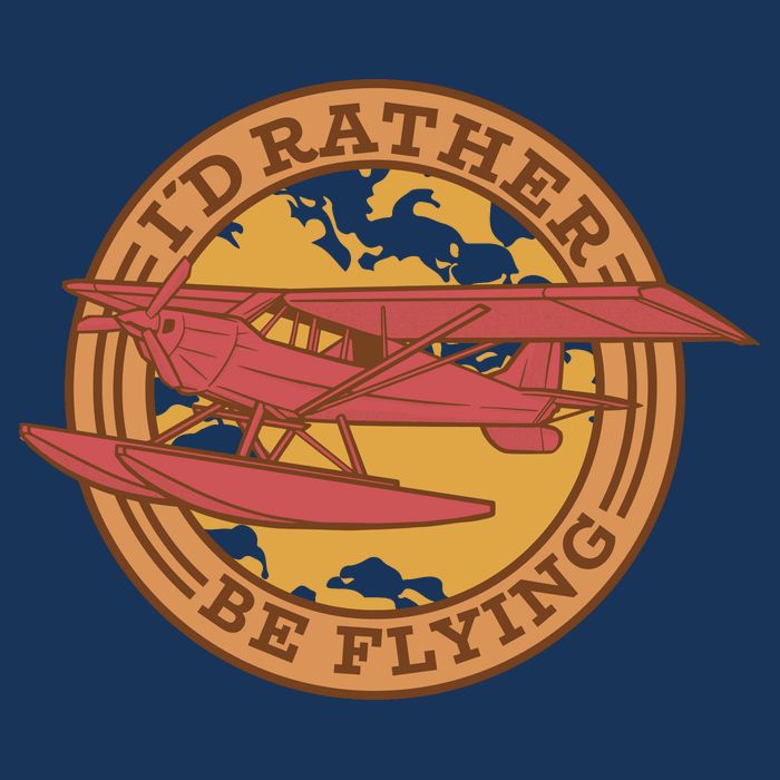 I'd Rather Be Flying 7-Panel Snapback Hat