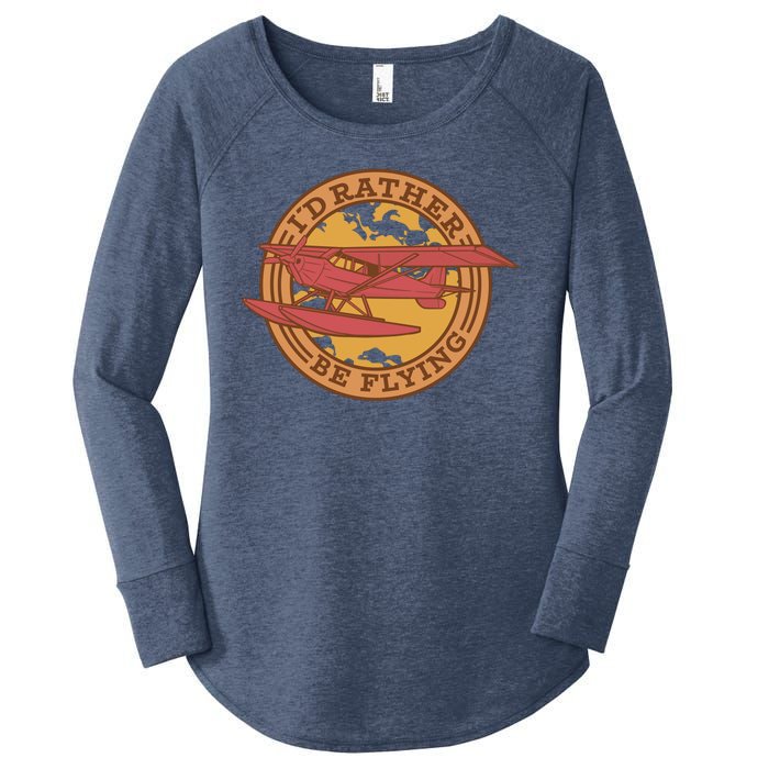 I'd Rather Be Flying Women's Perfect Tri Tunic Long Sleeve Shirt