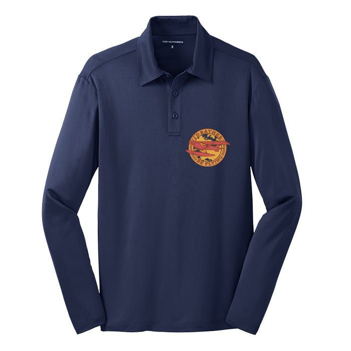 I'd Rather Be Flying Silk Touch Performance Long Sleeve Polo