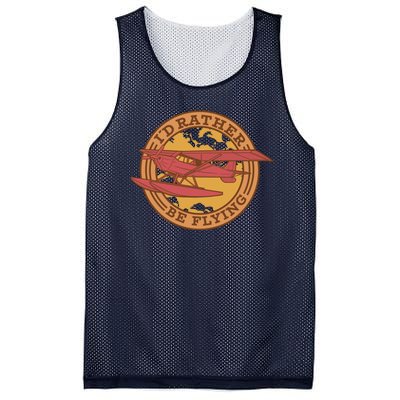 I'd Rather Be Flying Mesh Reversible Basketball Jersey Tank