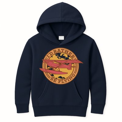 I'd Rather Be Flying Kids Hoodie